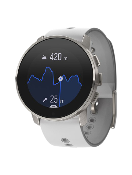 SUUNTO 9 PEAK BIRCH WHITE TITANIUM sportinis laikrodis